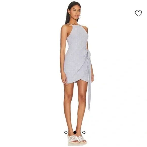 NWT House of Harlow 1960 Rya Dress heather Grey Small Revolve Sold out - Picture 3 of 9